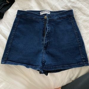 American Apparel High-waisted denim Shorts